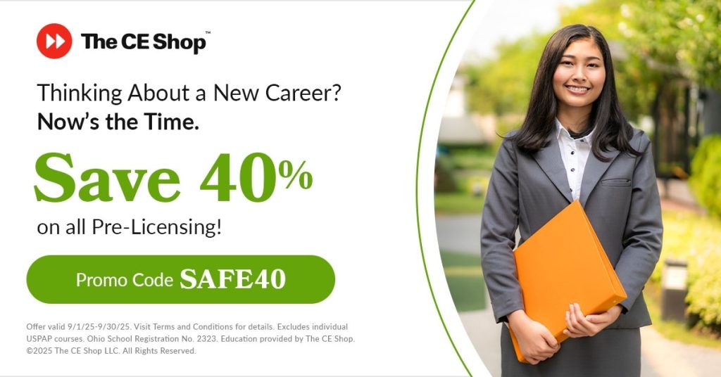Save 40% on Pre-Licensing using Promo Code SAFE40